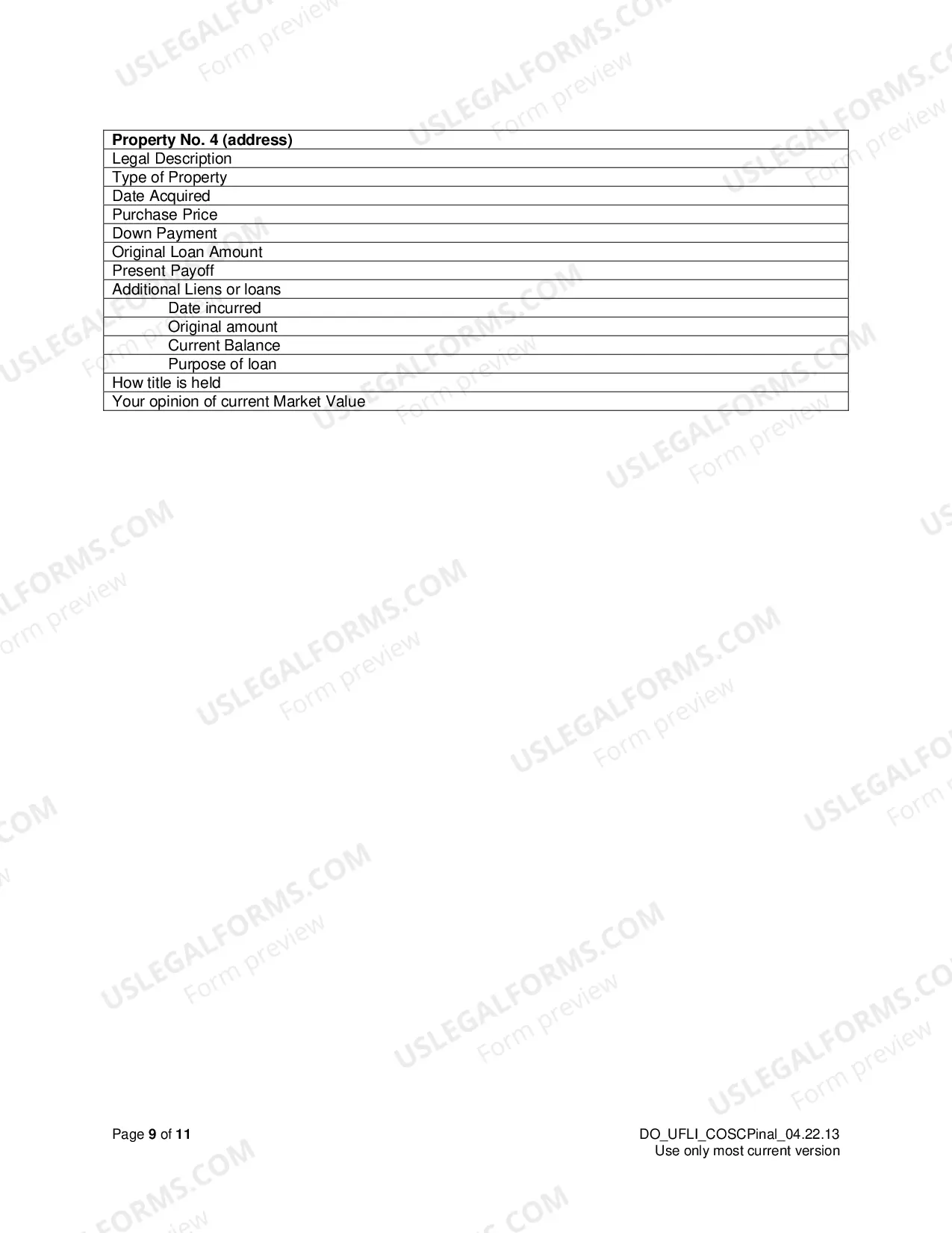 Preview Uniform Family Law Interrogatories