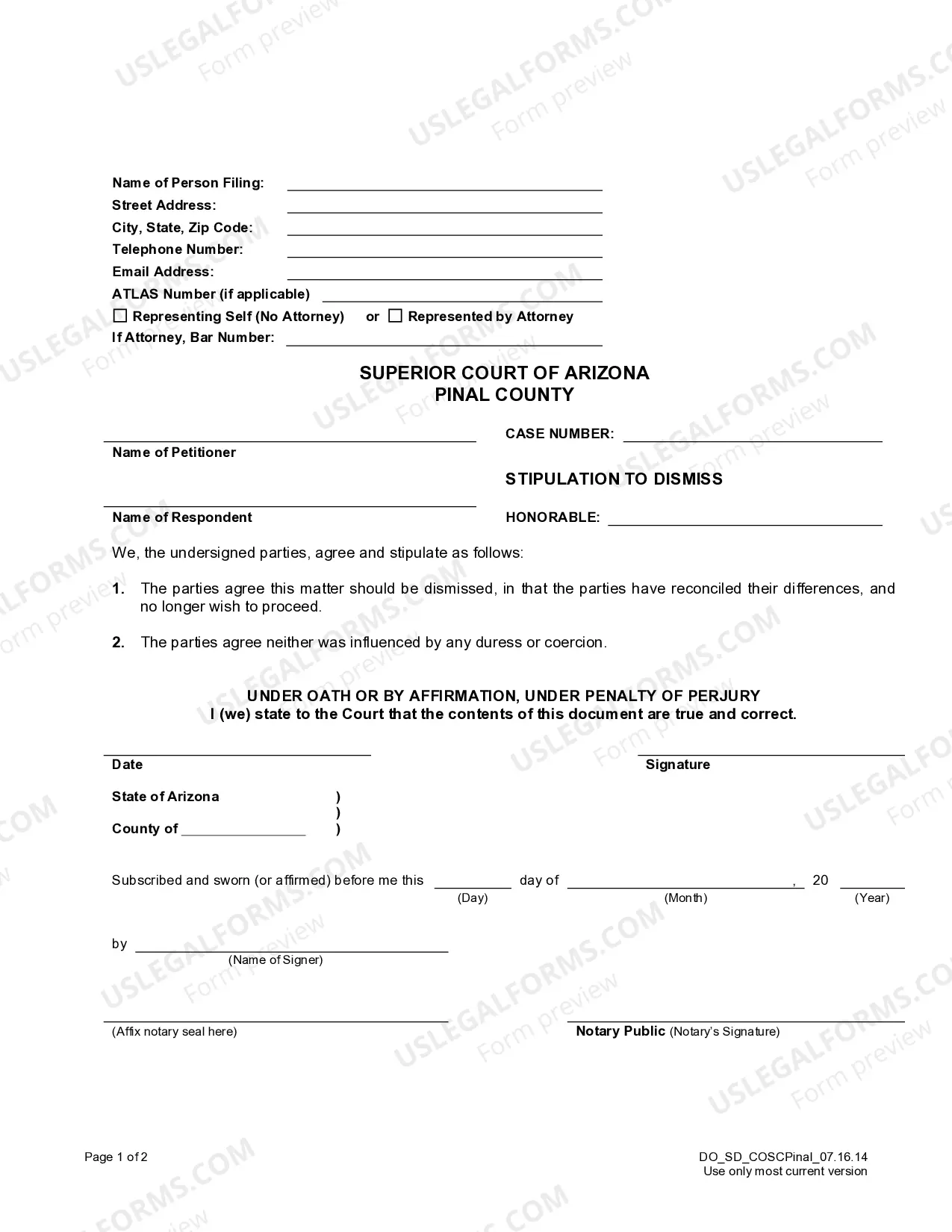 Preview Stipulation and Order to Dismiss