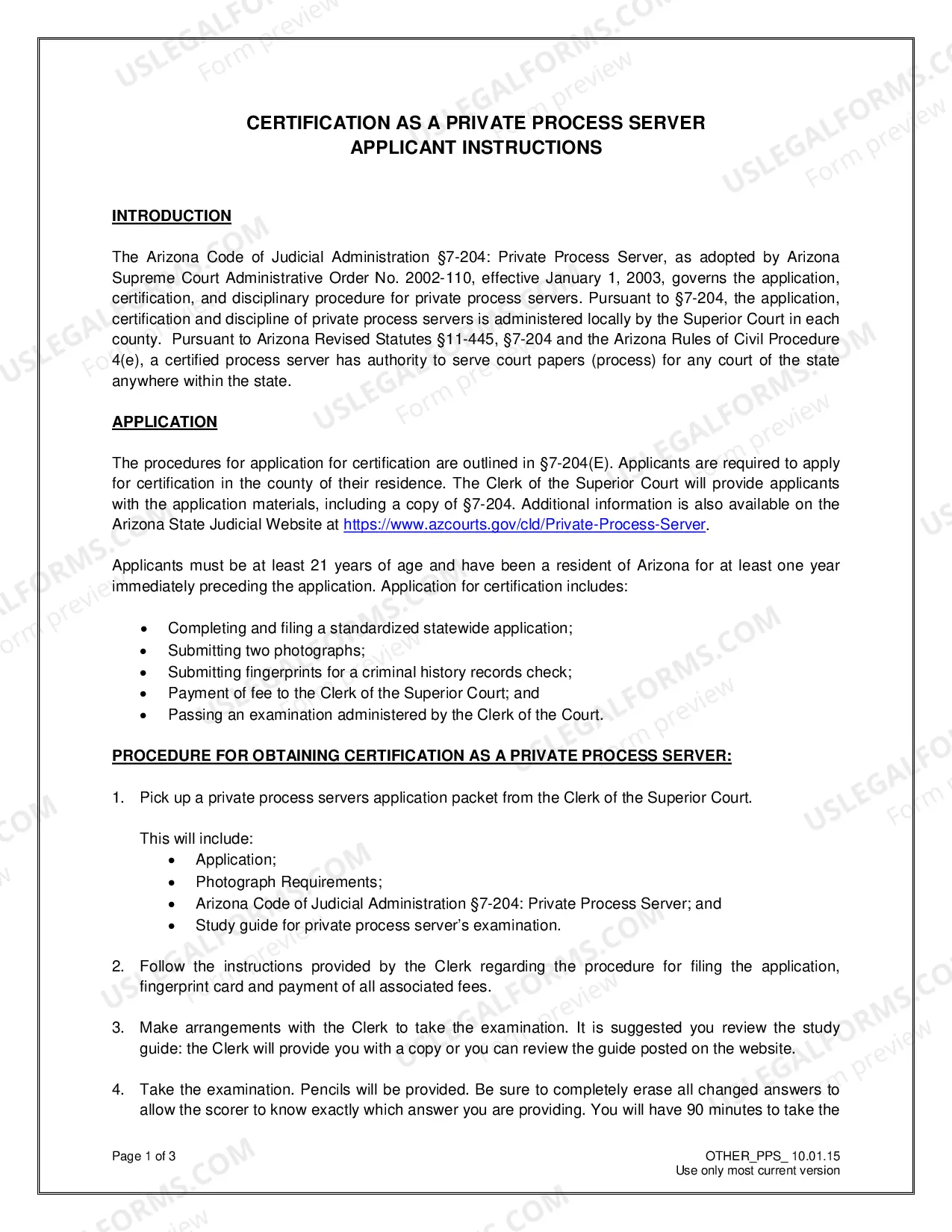 Preview Private Process Server Information and Study Guide