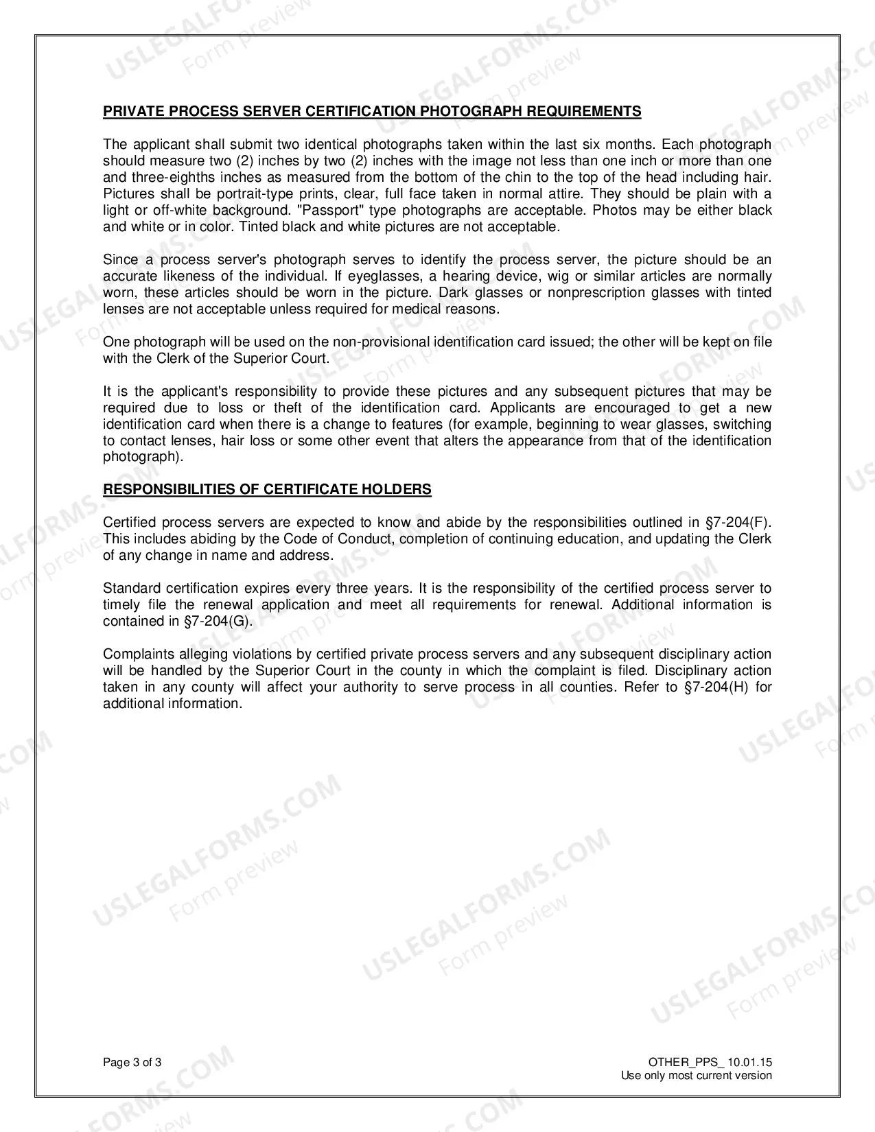 Preview Private Process Server Information and Study Guide