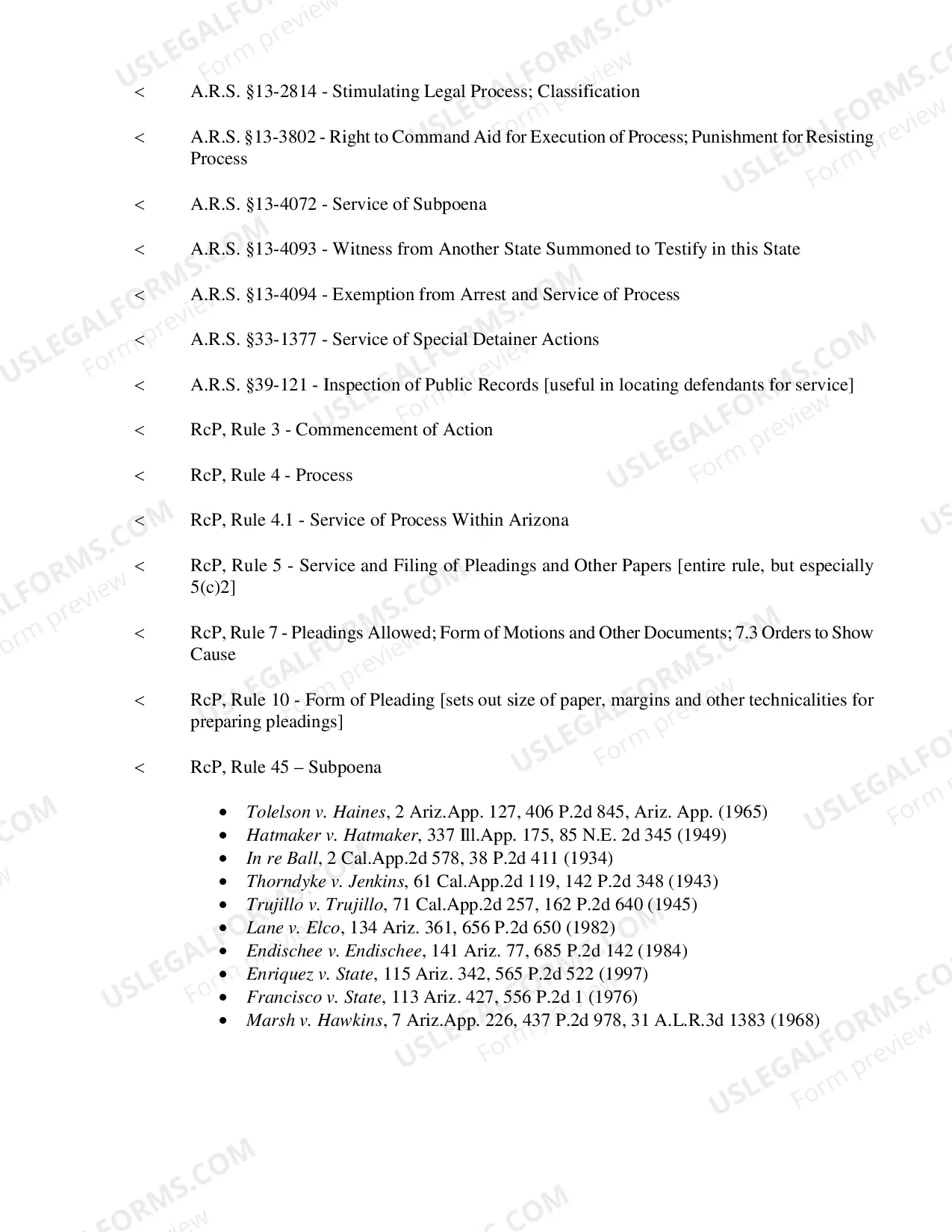 Preview Private Process Server Information and Study Guide