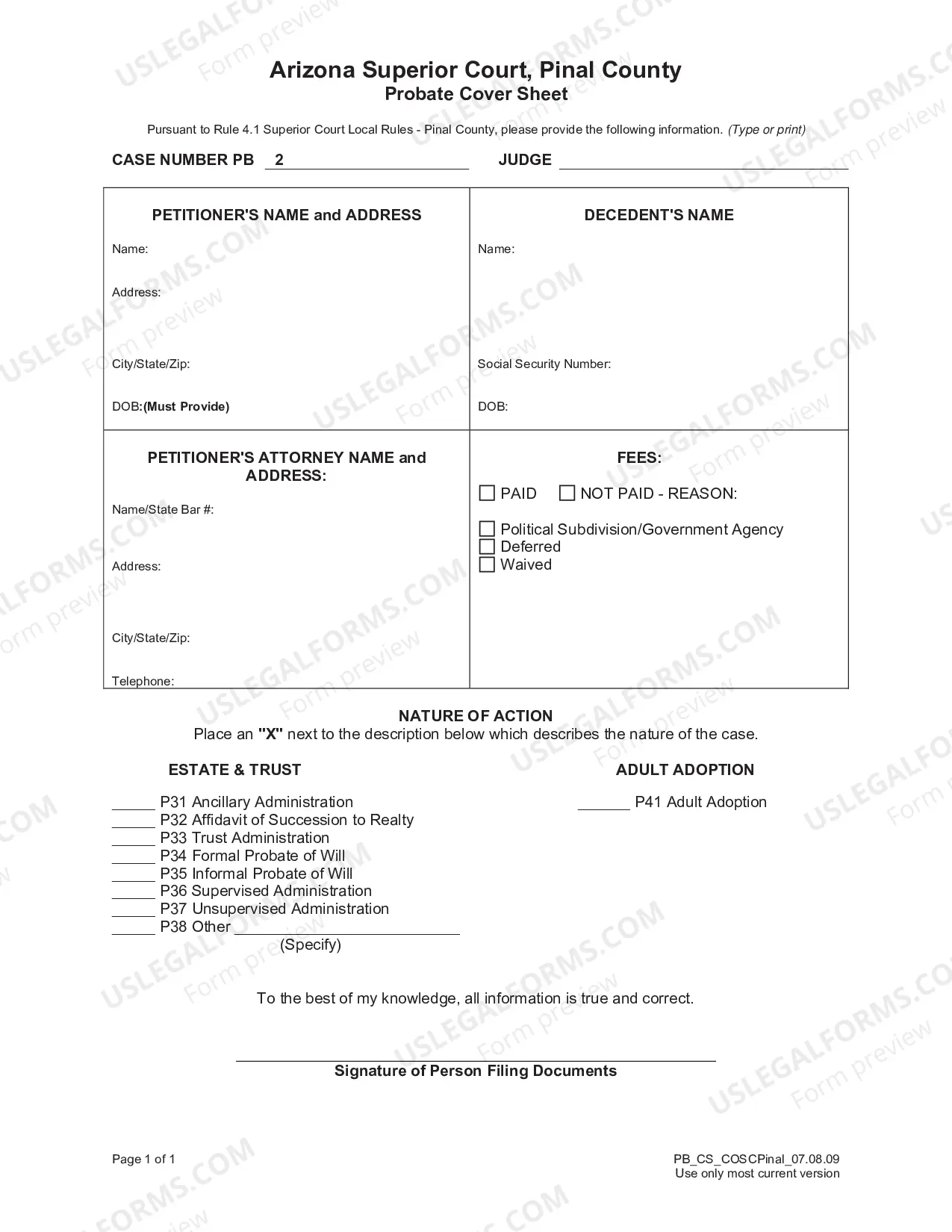 Preview Demand for Notice