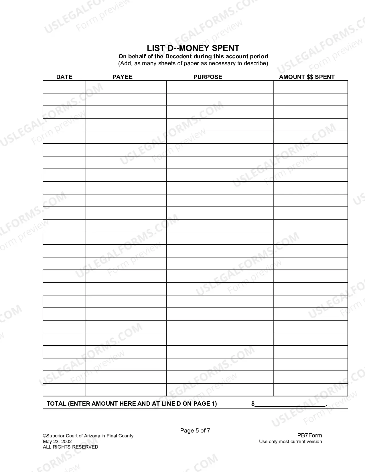Preview Form For Submission Of Final Accounting