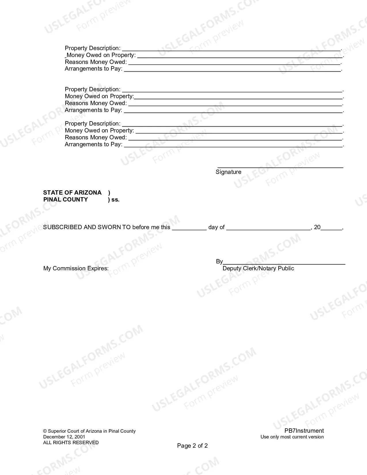 Preview Instrument or Deed of Distribution