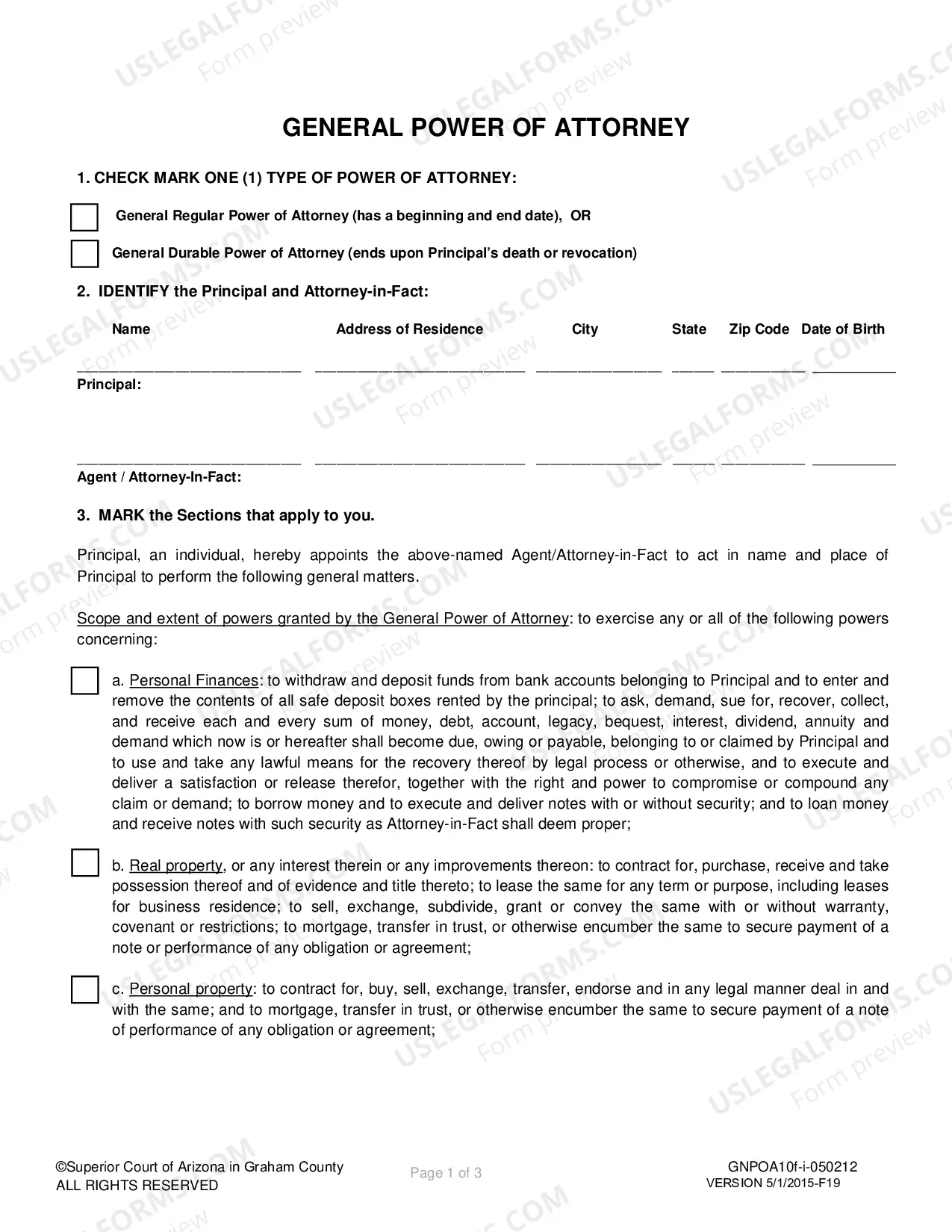 Preview Power of Attorney-General