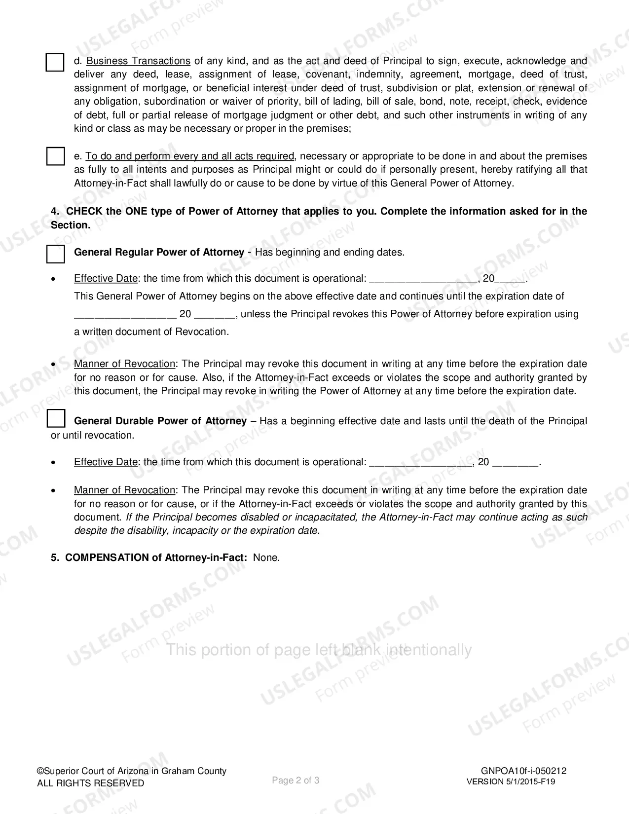 Preview Power of Attorney-General