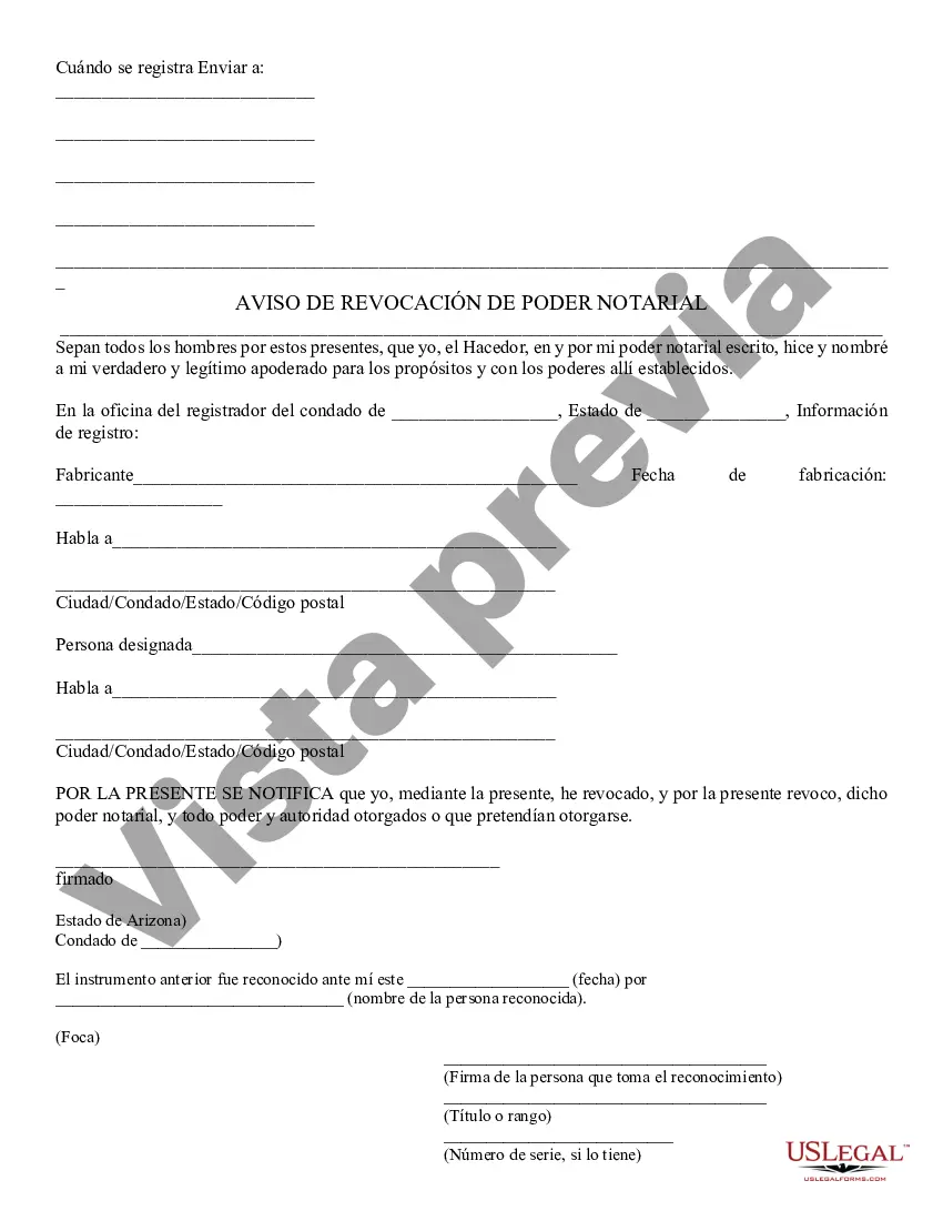 Preview Revocación del poder notarial