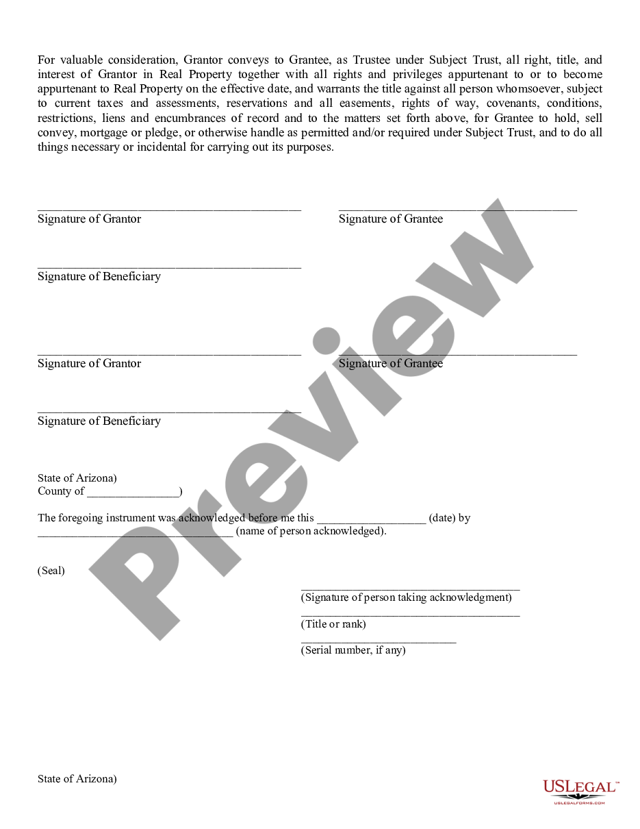 page 1 Warranty Deed of Trustee preview