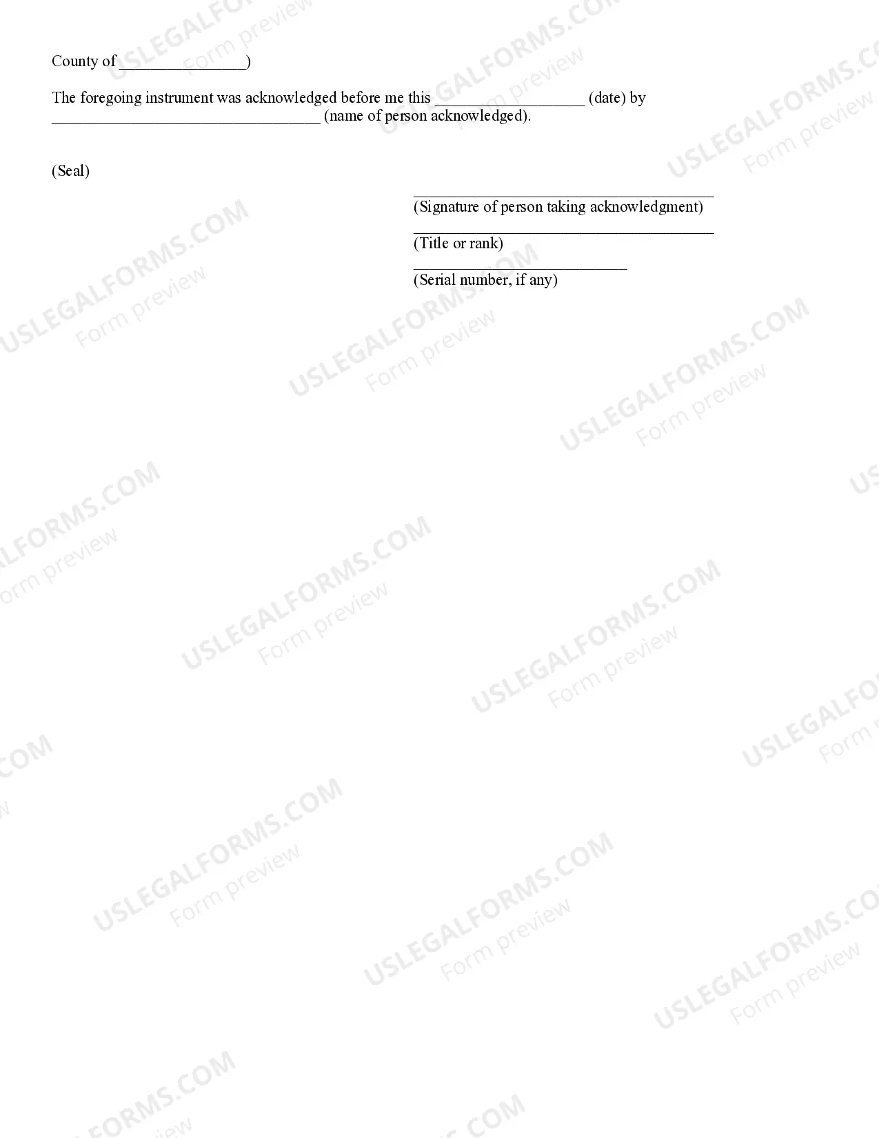 Preview Warranty Deed of Trustee