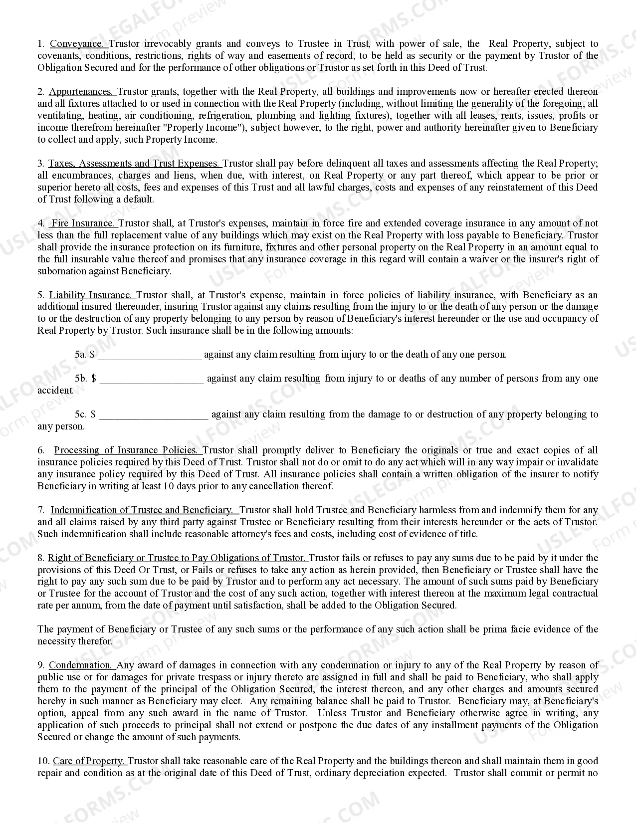 Preview Deed of Trust