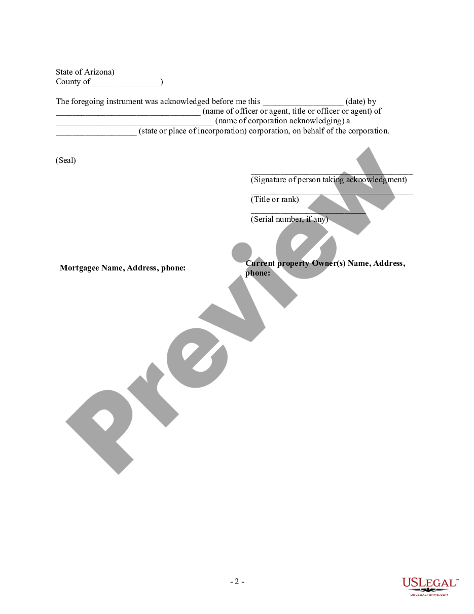 page 1 Full Reconveyance and Deed of Release - Satisfaction, Release or Cancellation of Deed of Trust by Corporation preview