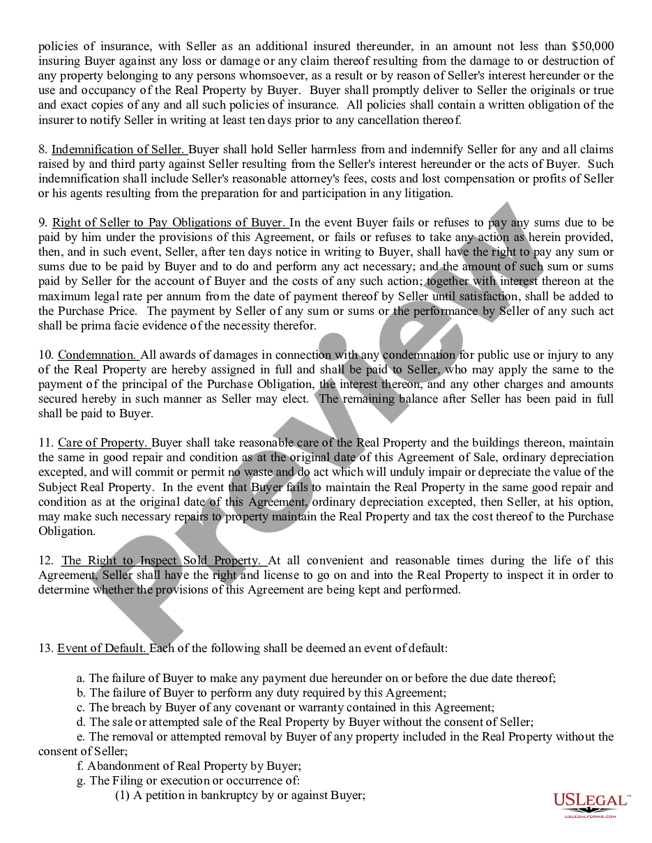 page 2 Agreement for Sale - Residential preview