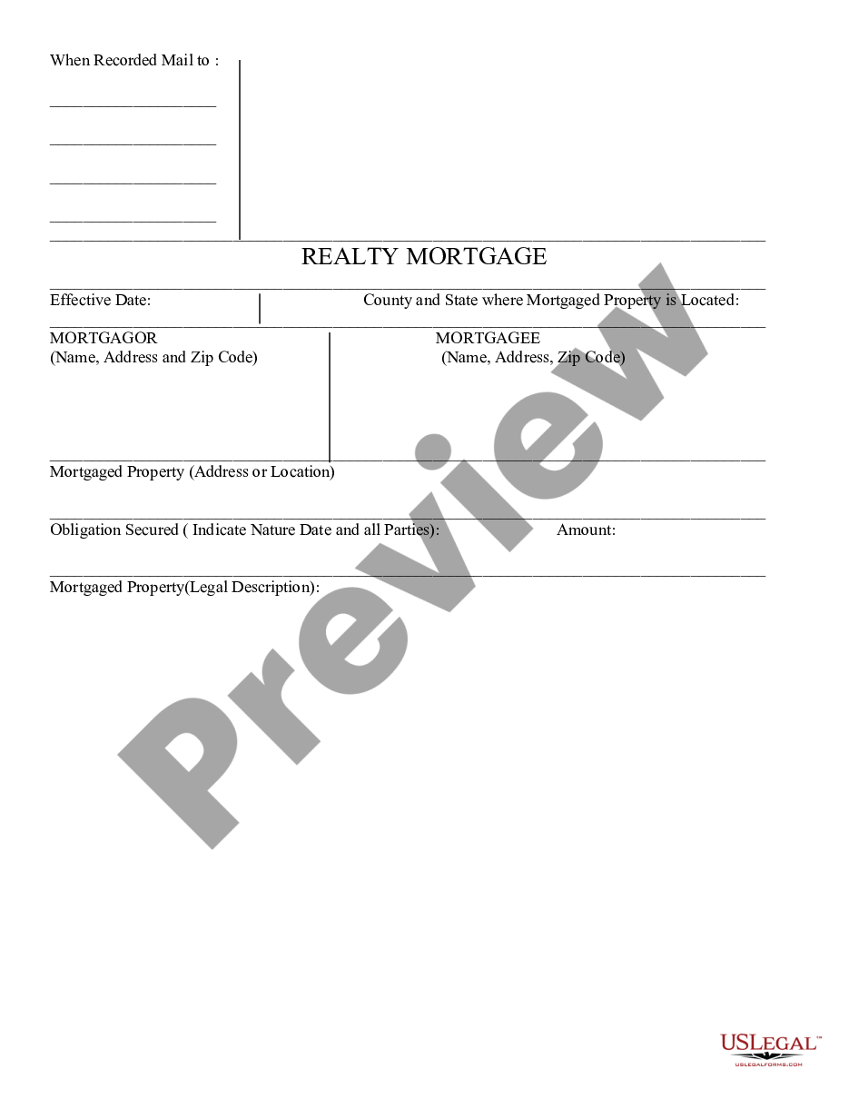 page 0 Realty Mortgage - Residential preview