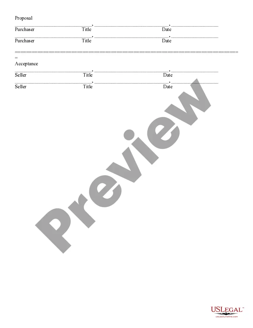 Preview Purchase Contract and Receipt - Residential