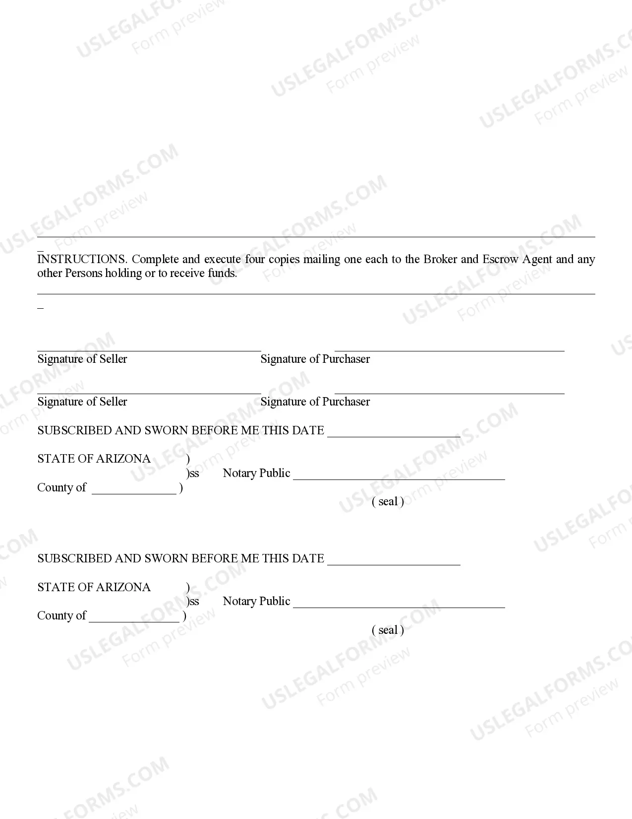 Preview Release of Purchase Contract - Residential