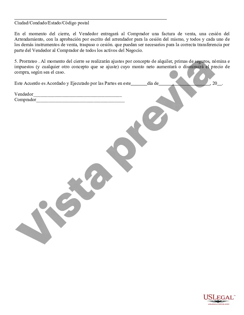 Preview Venta de Activos - Compra de Activos