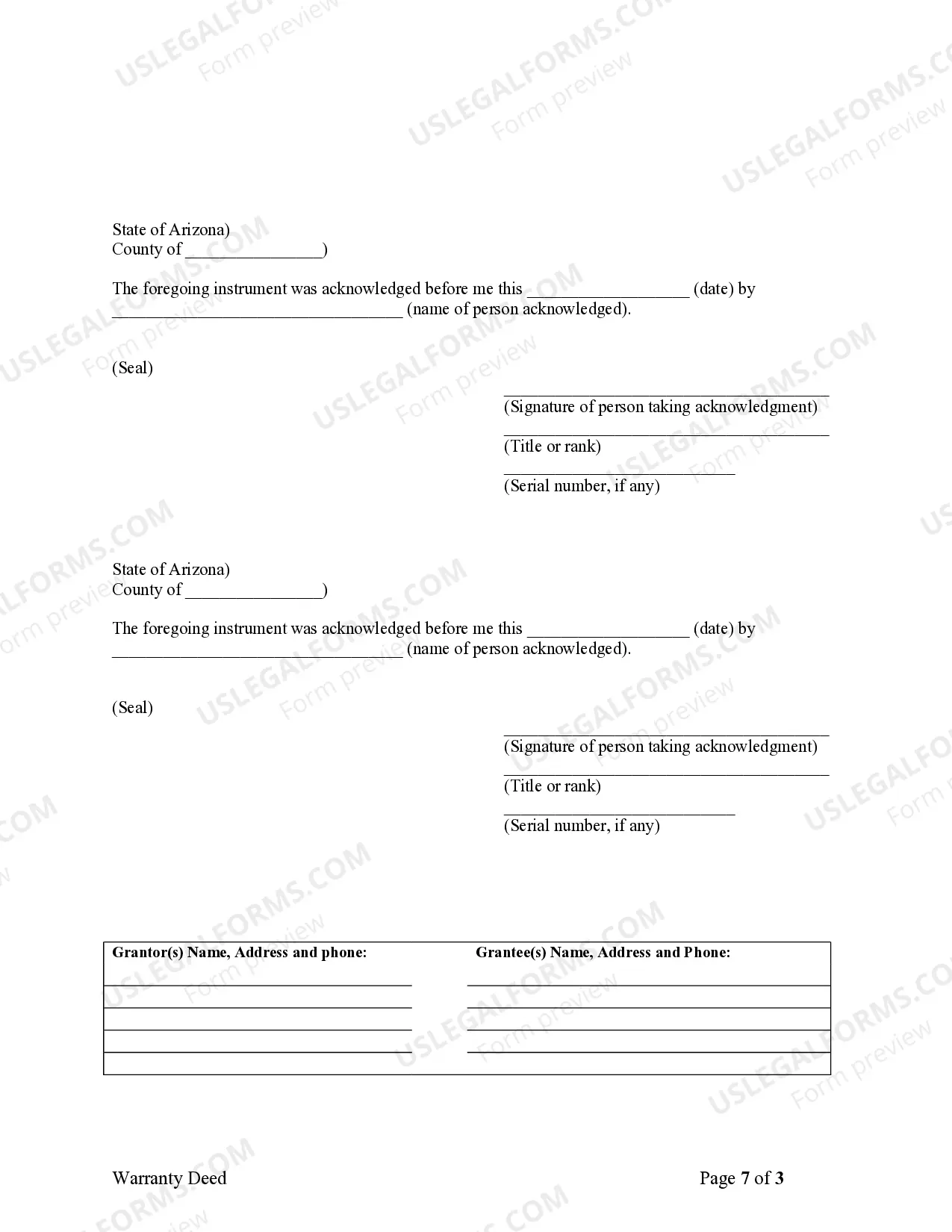 Preview Warranty Deed for Husband and Wife Converting Property from Tenants in Common to Joint Tenancy