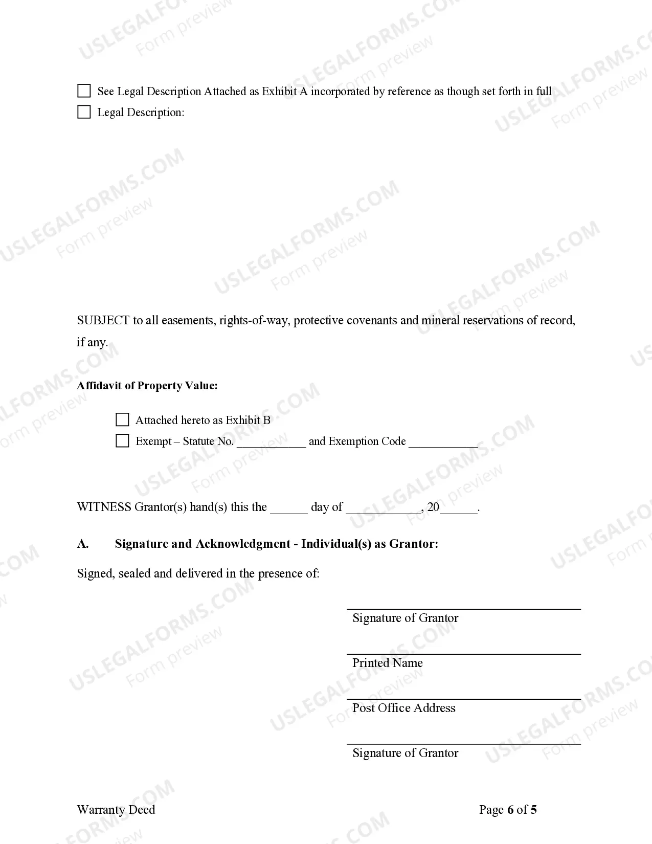 Preview Warranty Deed from Limited Partnership or LLC is the Grantor, or Grantee