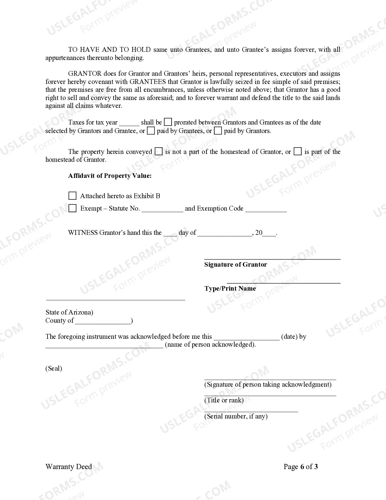 Preview Warranty Deed from Individual to Two Individuals as Joint Tenants with the Right of Survivorship