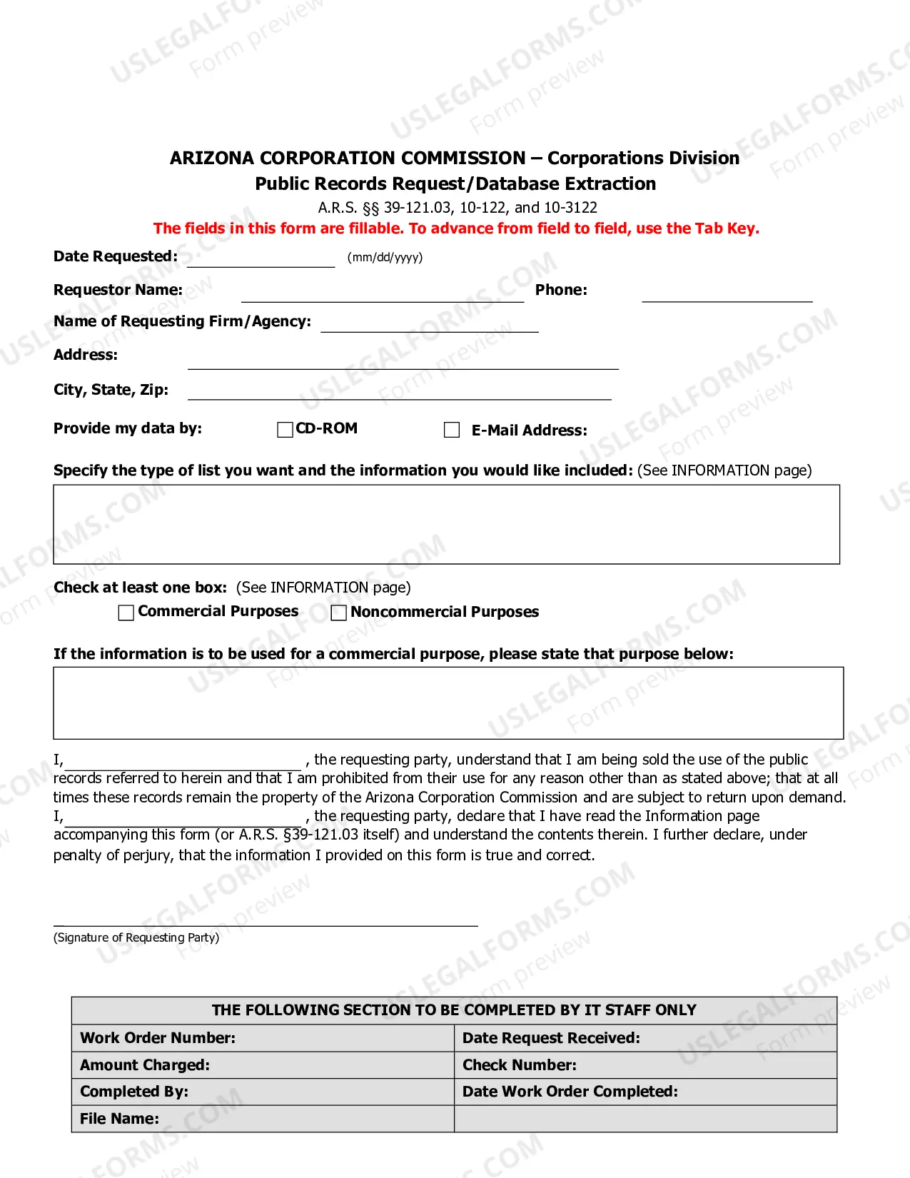 Preview Public Records Reproduction Request Form