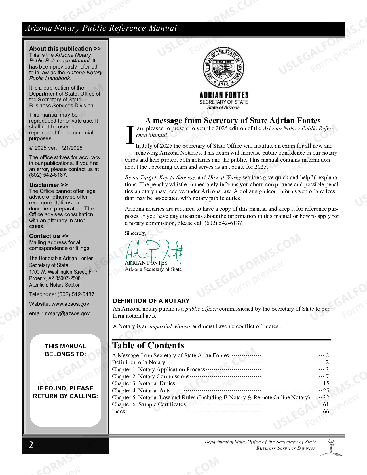 Preview Notary Public Reference Manual