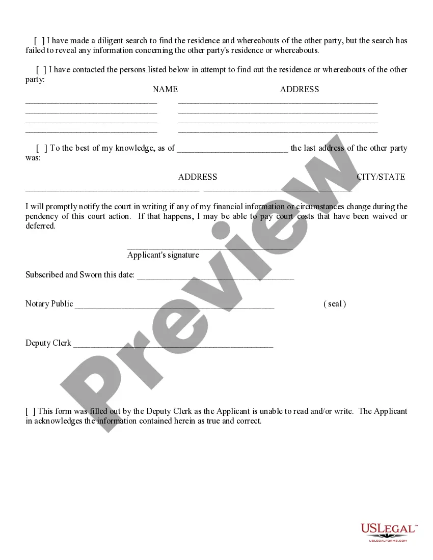 Get Request to Waive Filing Fees - Post Decree Preview Request to Waive Filing Fees - Post Decree