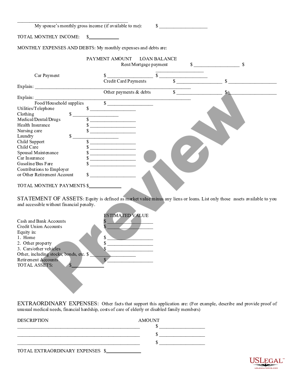 page 2 PB Request to Waive Filing Fees and Order preview