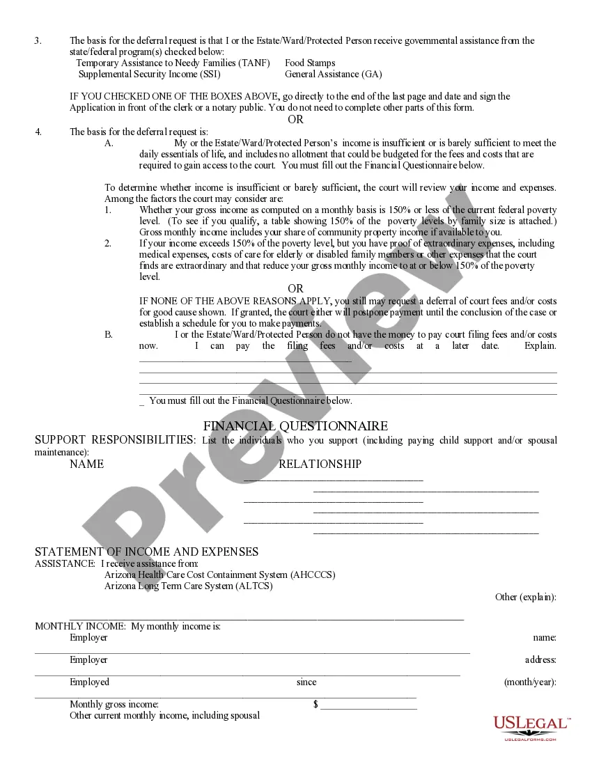 Get PB Request to Waive Filing Fees and Order Preview PB Request to Waive Filing Fees and Order
