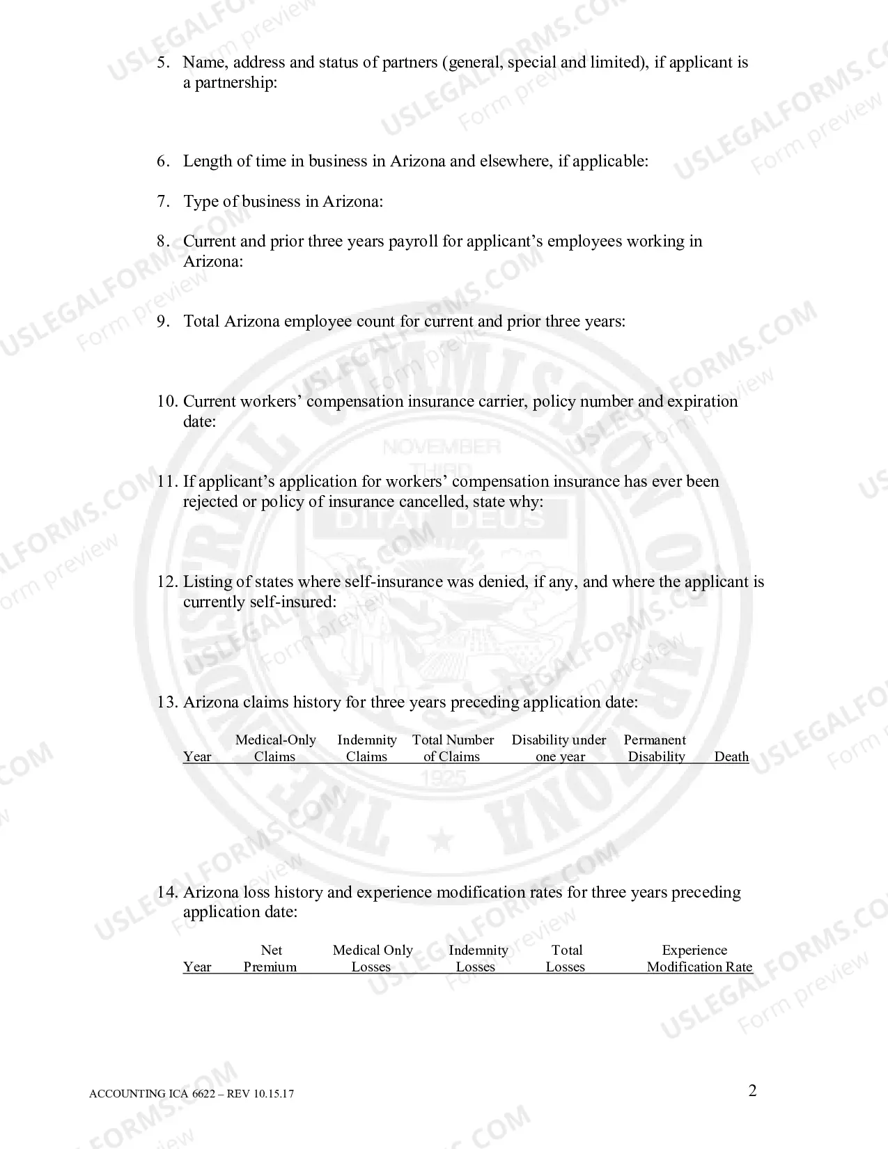 Preview Initial Application For Authority To Self Insure (Individual)