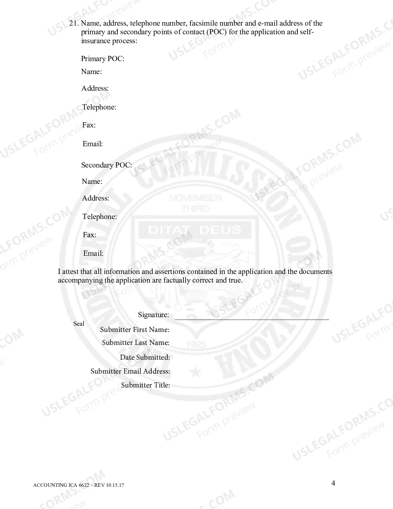 Preview Initial Application For Authority To Self Insure (Individual)