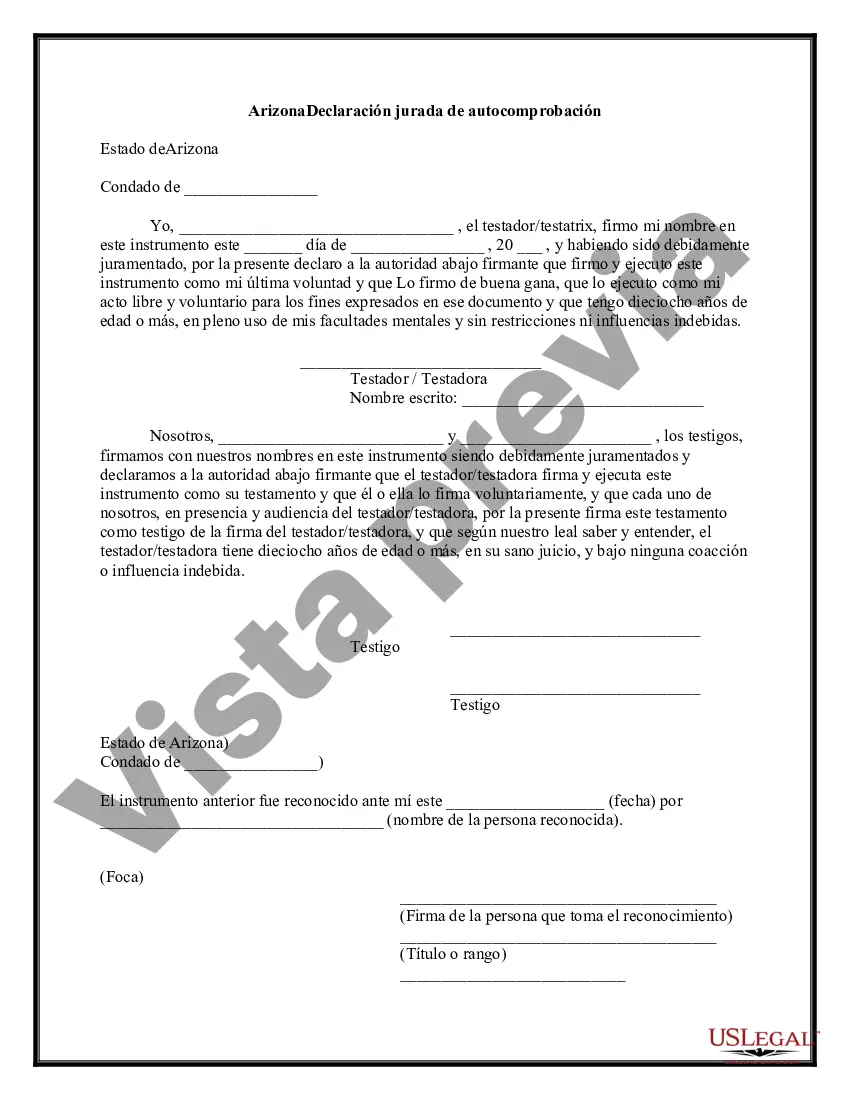 Preview Codicilo al formulario de testamento para enmendar su testamento - Cambios o enmiendas de testamento