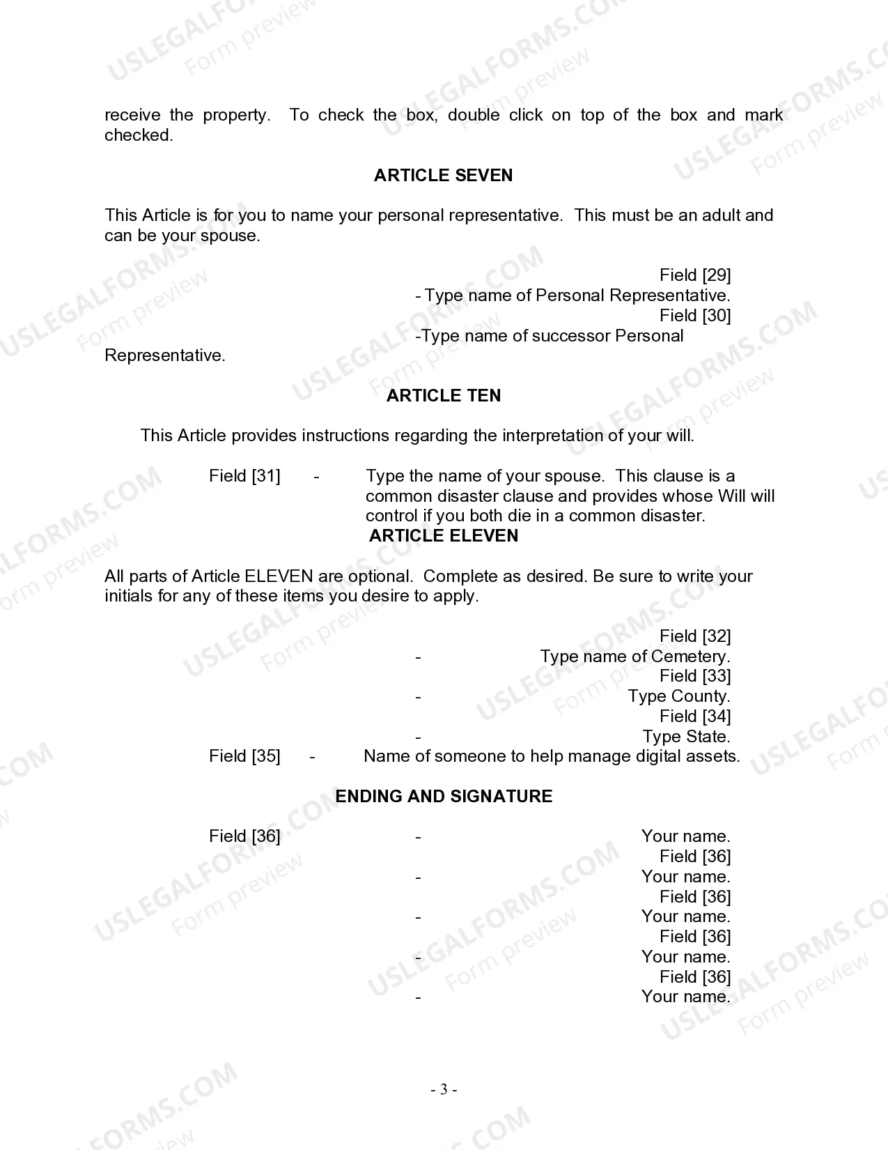 Preview Mutual Wills Package for Married Couple with No Children