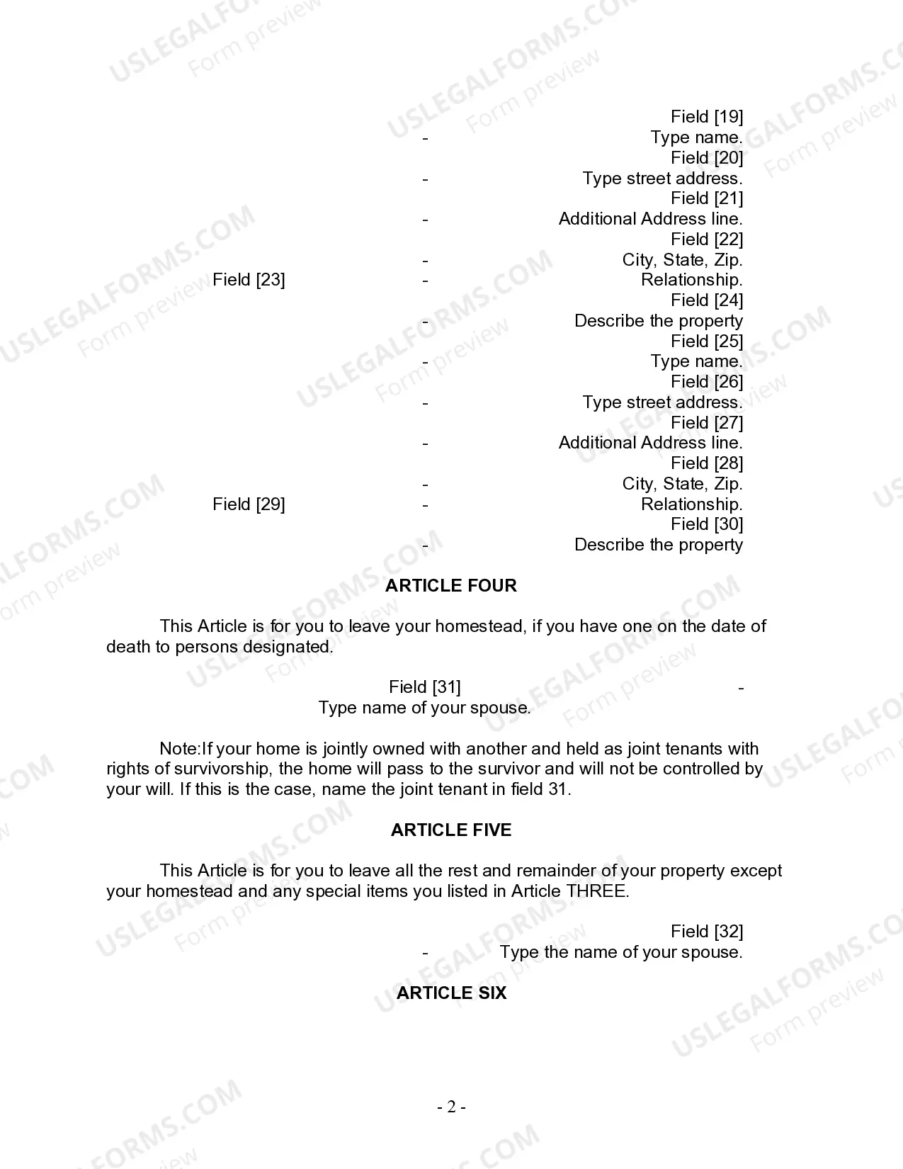 Preview Mutual Wills Package for Married Couple with Adult and Minor Children