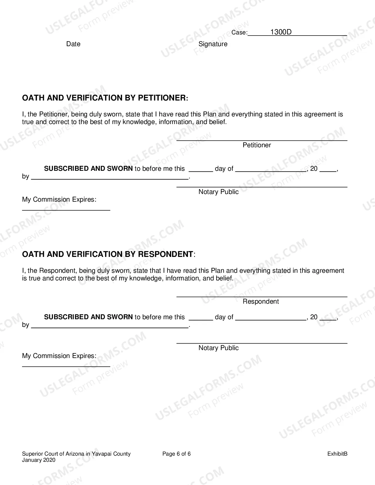 Preview Exhibit B-Parenting Plan Or Joint Custody Agreement