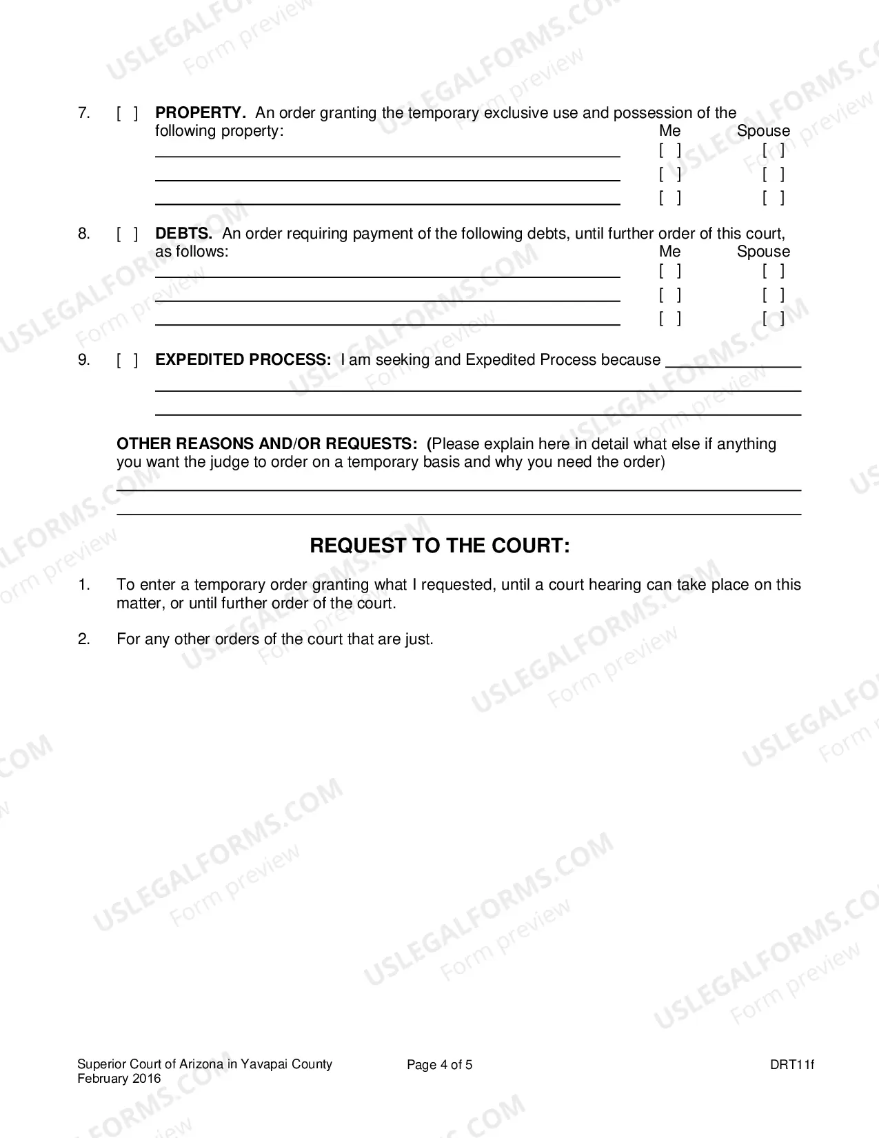 Preview Motion For Temporary Orders
