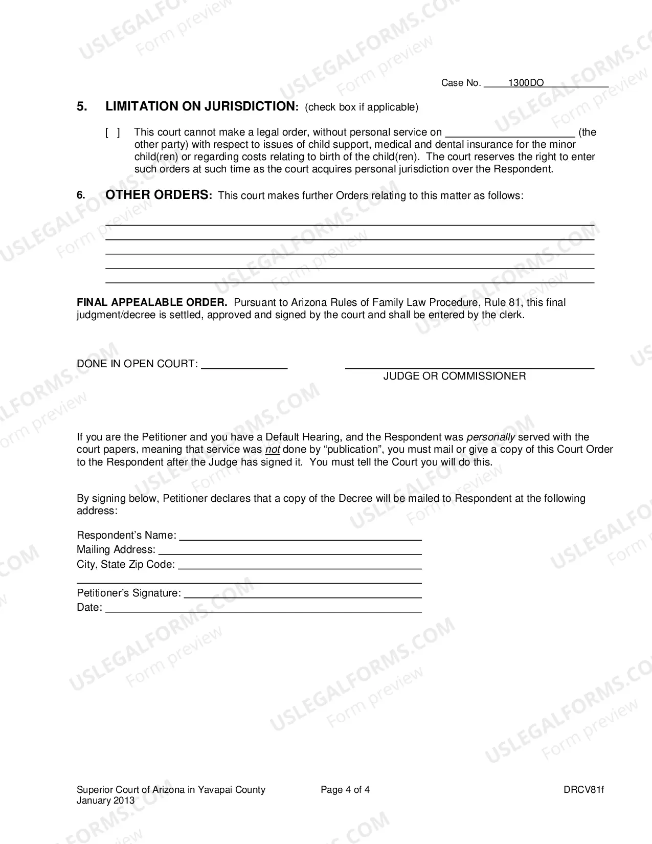 Preview Order For Custody Parenting Time And Cild Support Or Custody And Parenting Time