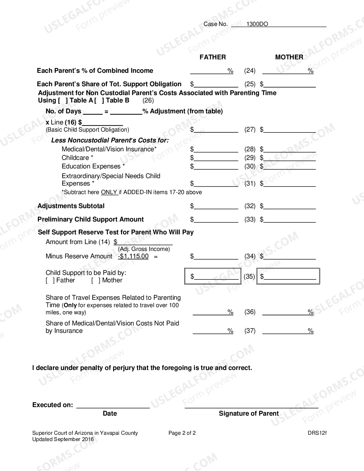 Preview Parents Worksheet For Child Support