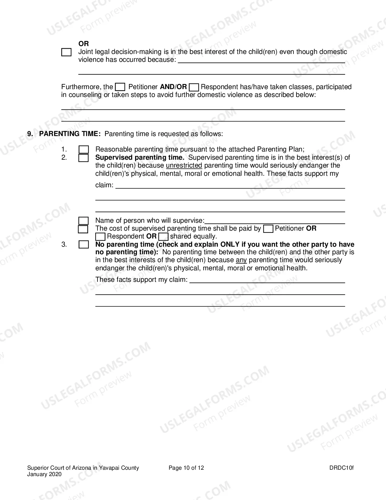 Preview Petition For Dissolution Of Non-Covenant Marriage Without Minor Children