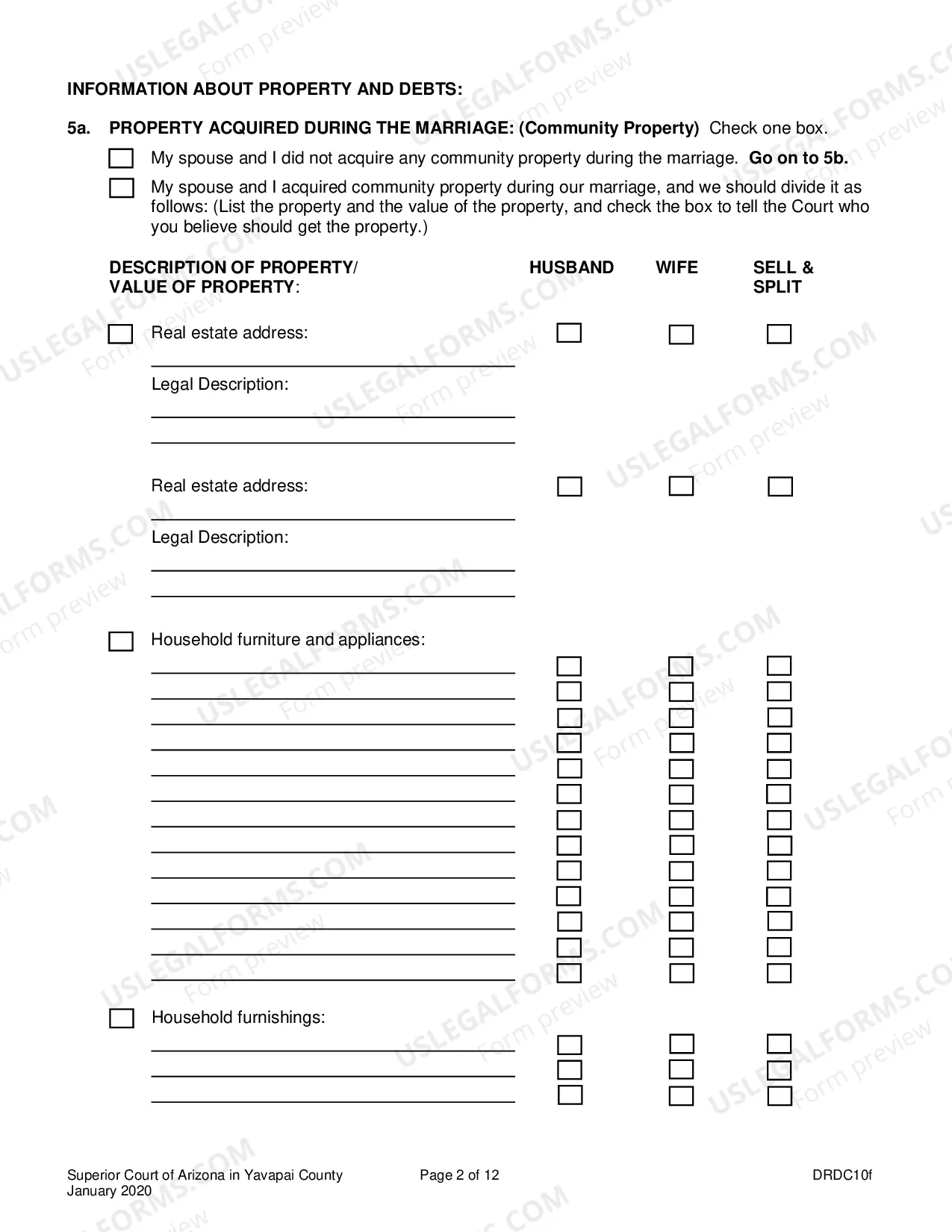 Preview Petition For Dissolution Of Non-Covenant Marriage Without Minor Children
