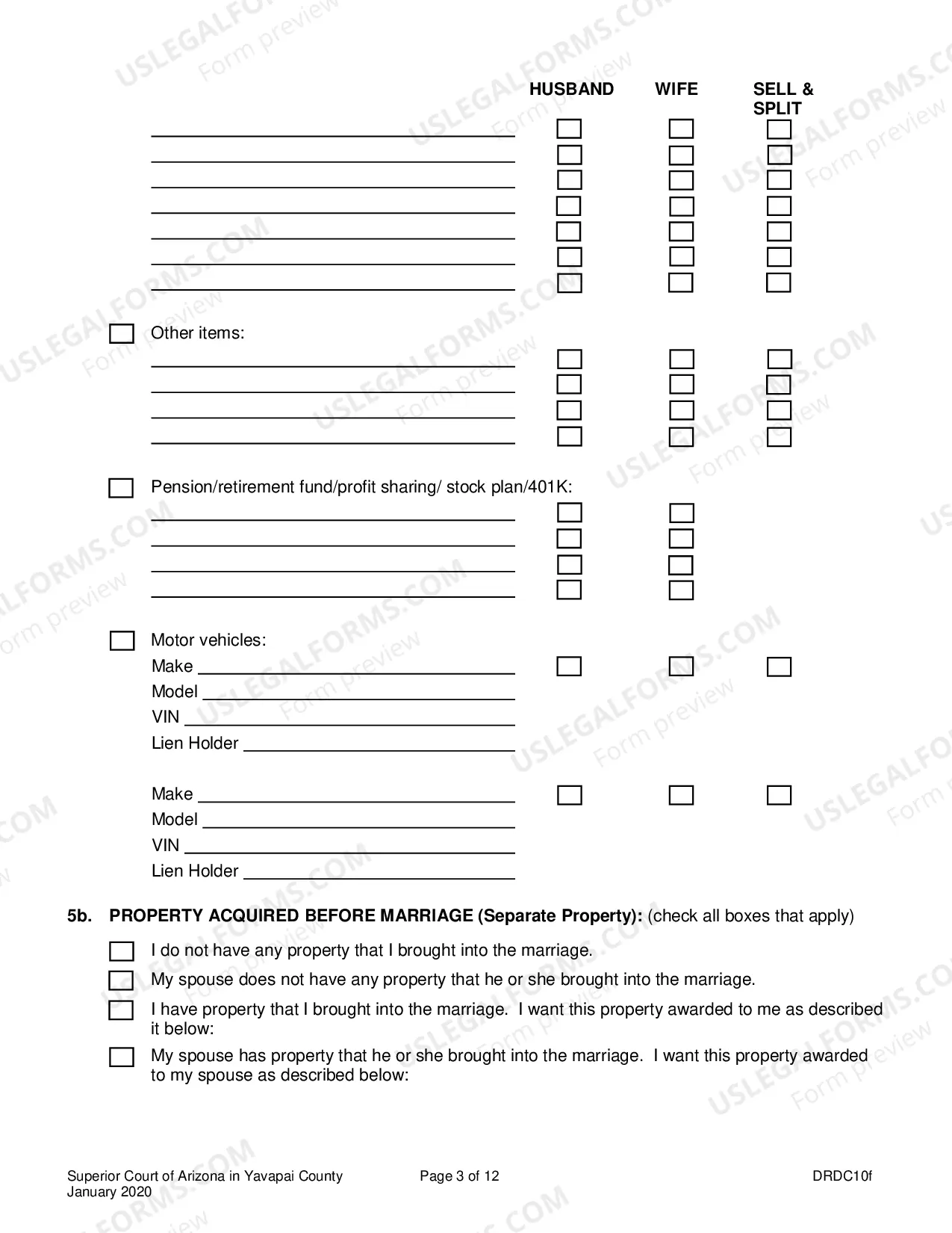 Preview Petition For Dissolution Of Non-Covenant Marriage Without Minor Children