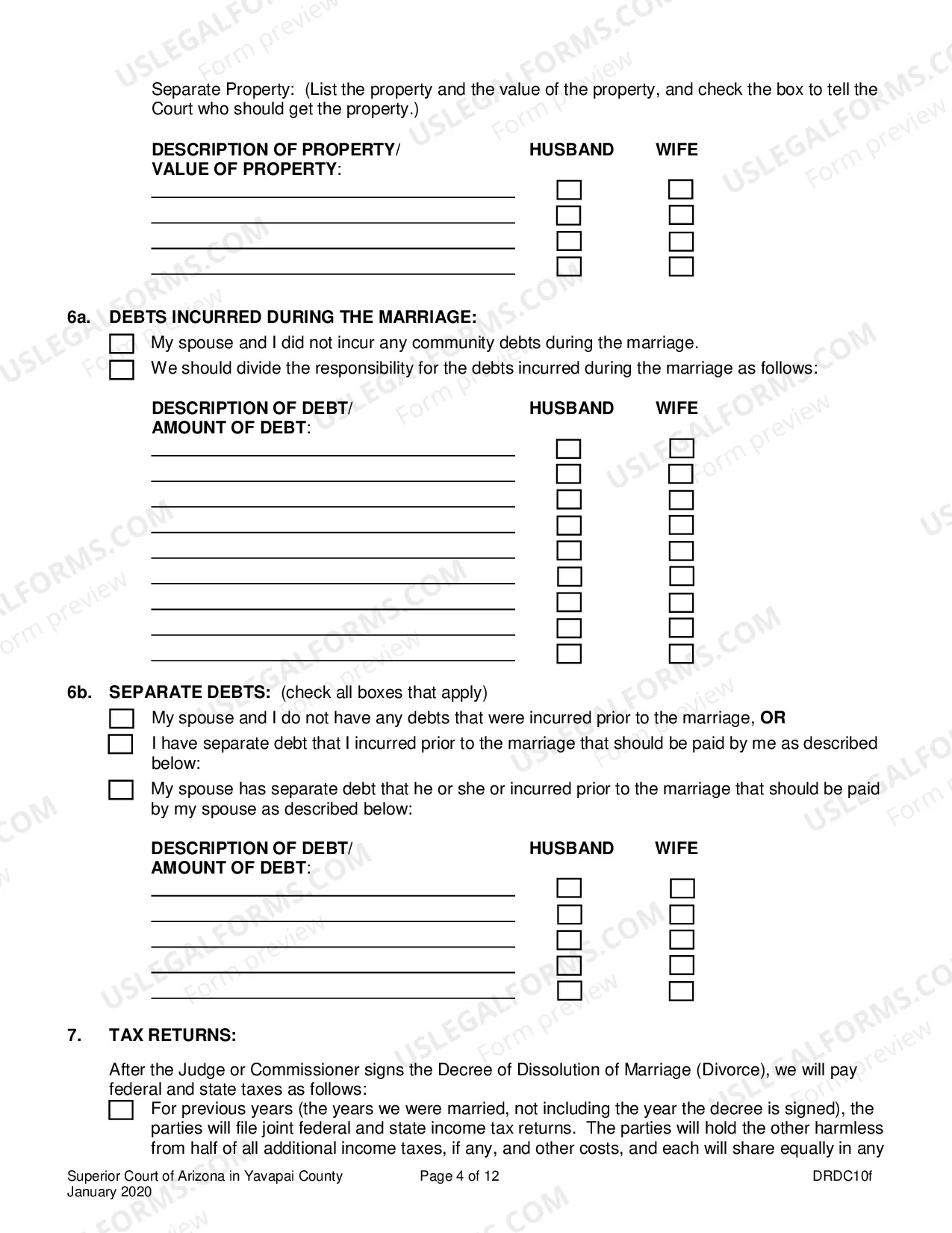 Preview Petition For Dissolution Of Non-Covenant Marriage Without Minor Children