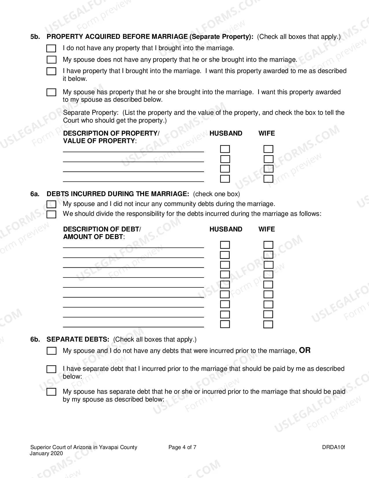 Preview Petition For Dissolution Of Non-Covenant Marriage Without Minor Children