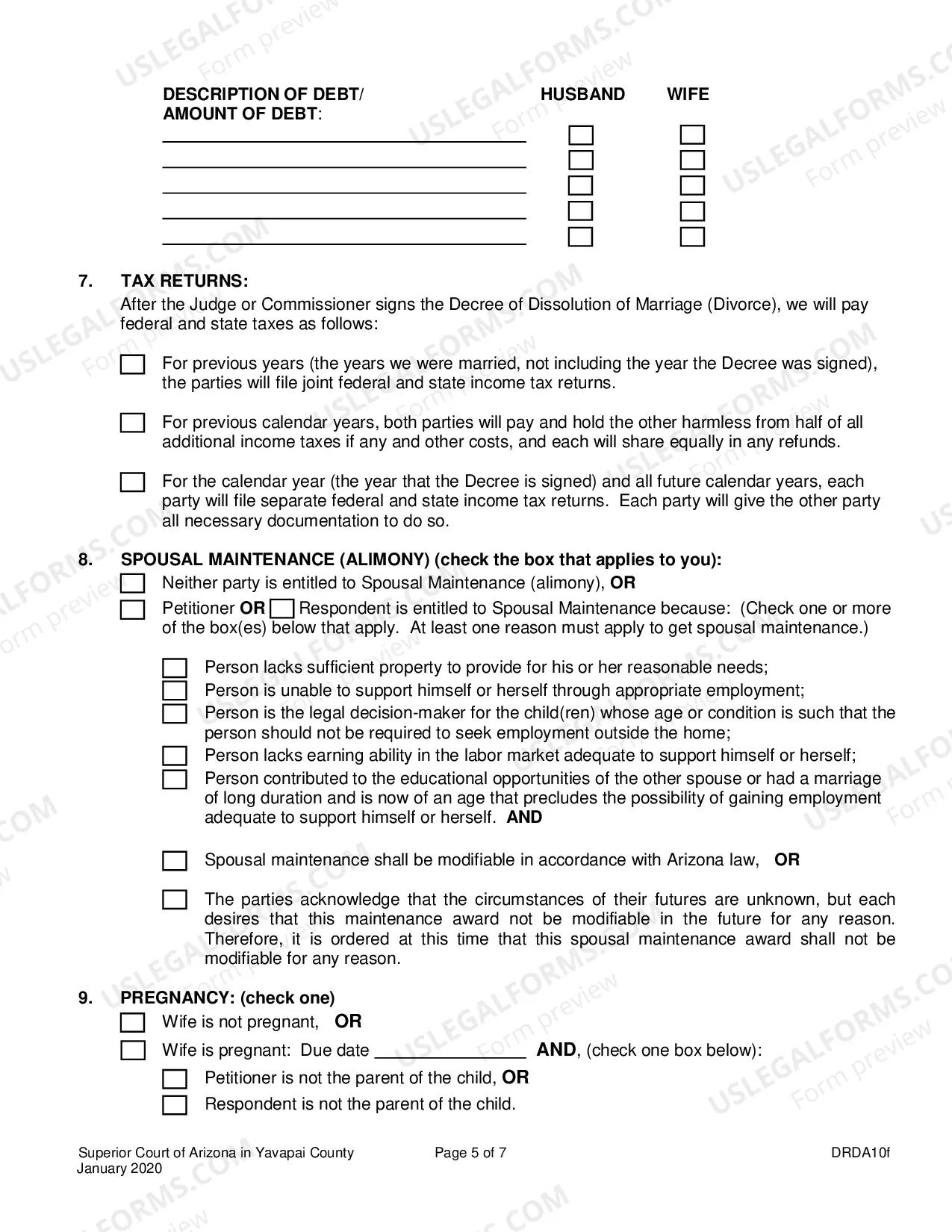 Preview Petition For Dissolution Of Non-Covenant Marriage Without Minor Children