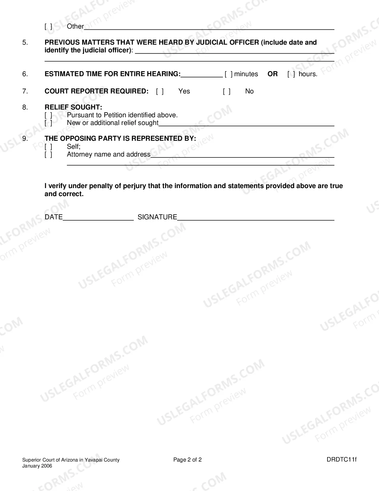 Preview Petition For Order To Appear