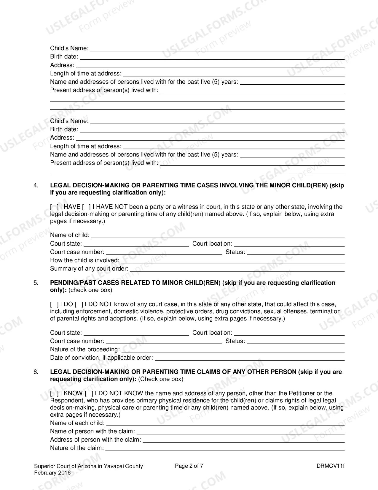 Preview Petition For Relocation Modification Clarification