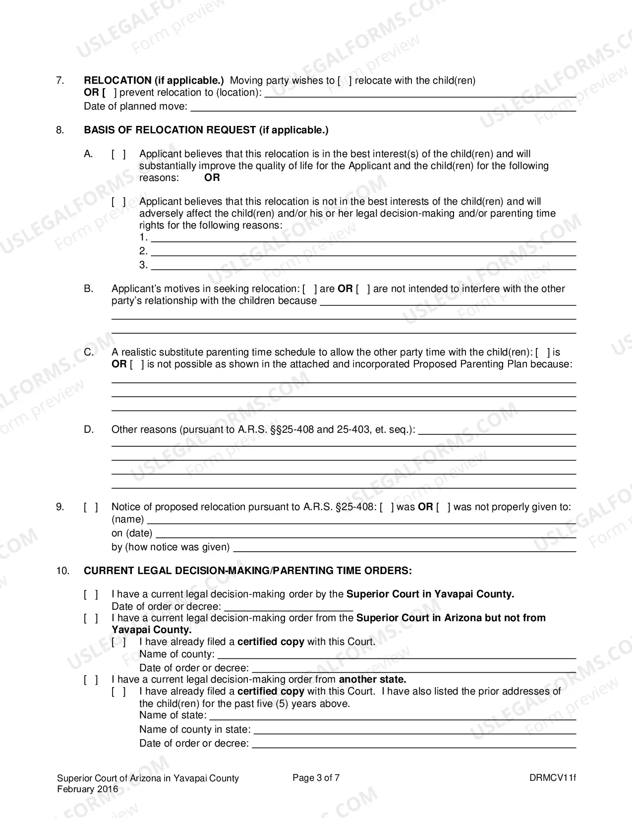 Preview Petition For Relocation Modification Clarification