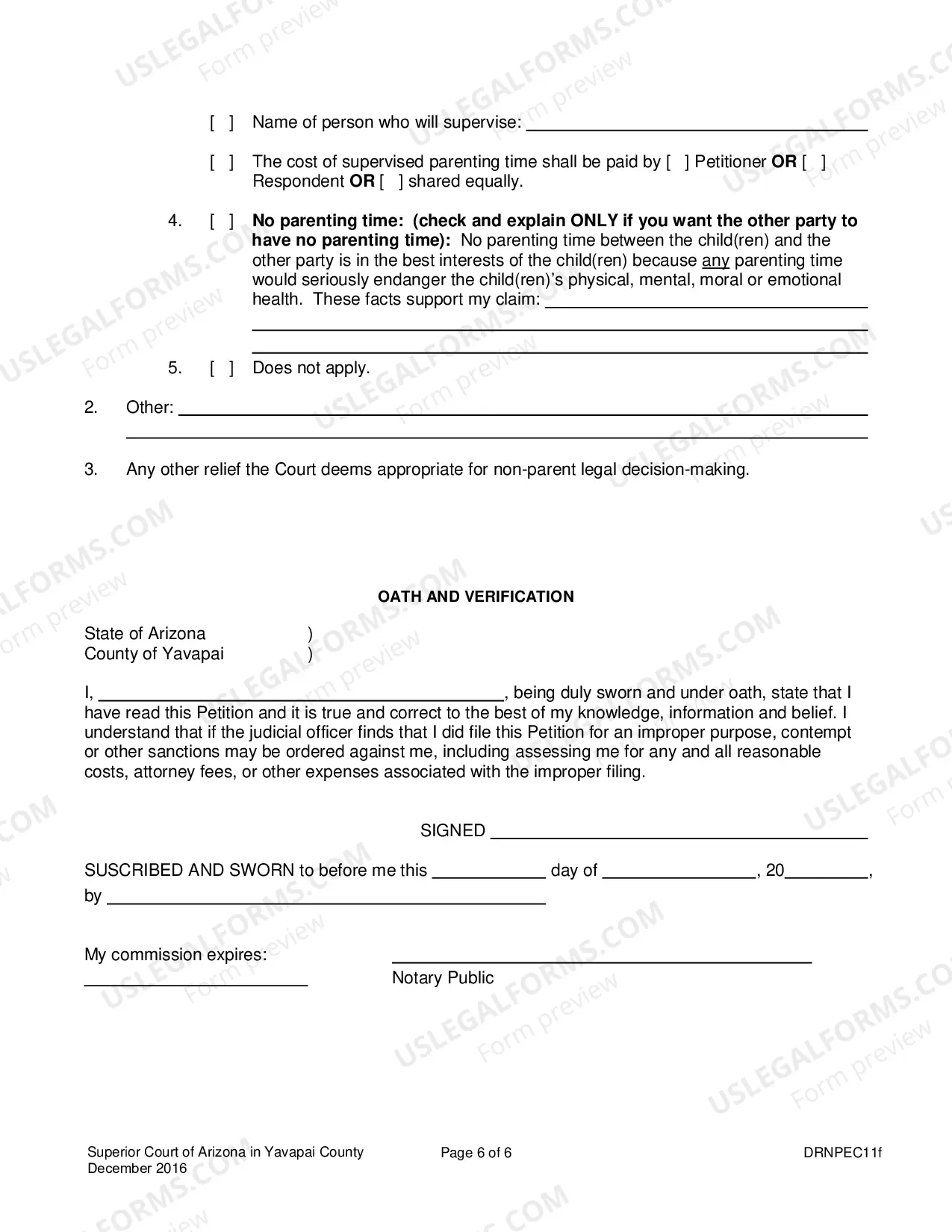 Preview Petition To Establish Non-Parent Decision Making