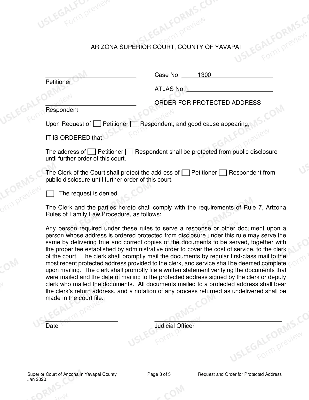 Preview Request For Protected Address
