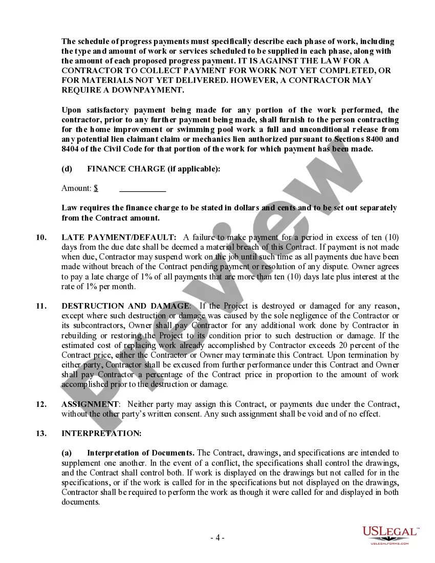 Get Painting Contract for Contractor Preview Painting Contract for Contractor