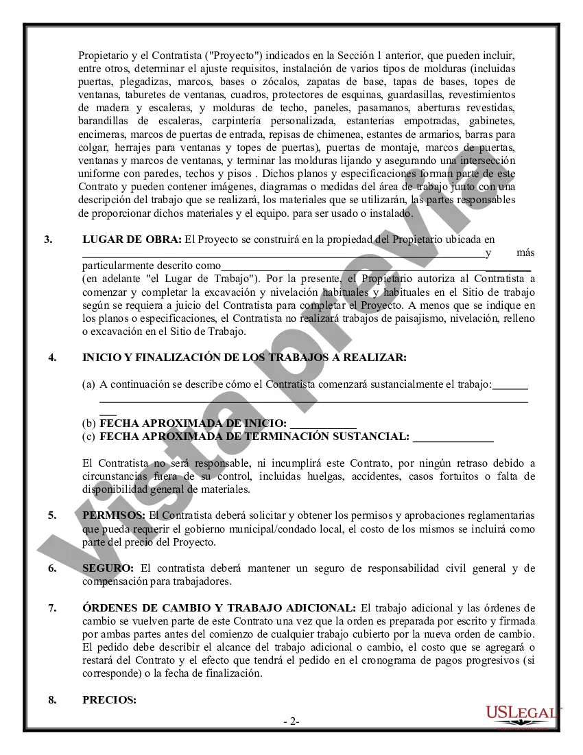 Preview Contrato de carpintero de molduras para contratista